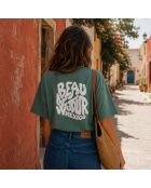 Boxy Mexico-grünes Baumwoll-T-Shirt