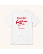 Dernier Bain weißes Baumwoll-T-Shirt für Damen