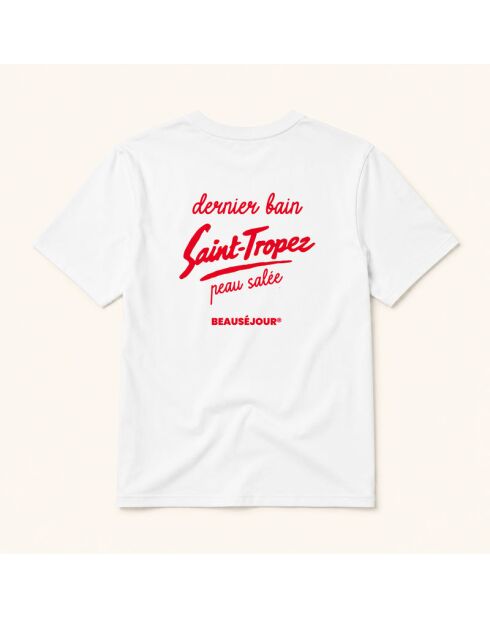 Dernier Bain weißes Baumwoll-T-Shirt für Damen