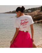 Dernier Bain weißes Baumwoll-T-Shirt für Damen