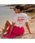 Dernier Bain weißes Baumwoll-T-Shirt für Damen