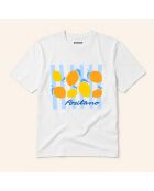 Weißes Positano-Baumwoll-T-Shirt