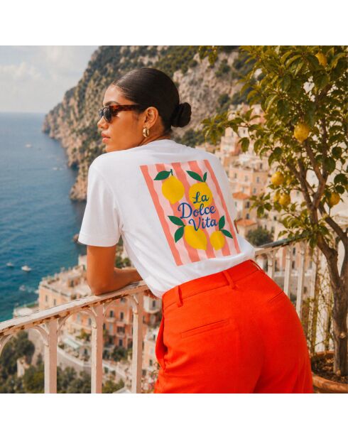 T-shirt en coton Dolce vita blanc