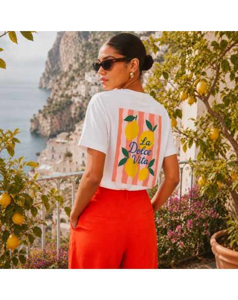 T-shirt en coton Dolce vita blanc