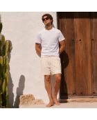Short en coton crème
