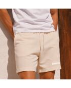 Short en coton crème