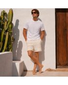 Short en coton crème