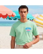 T-shirt Miami aloe in cotone