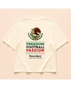 Cremefarbenes T-Shirt aus Baumwolle Mexiko