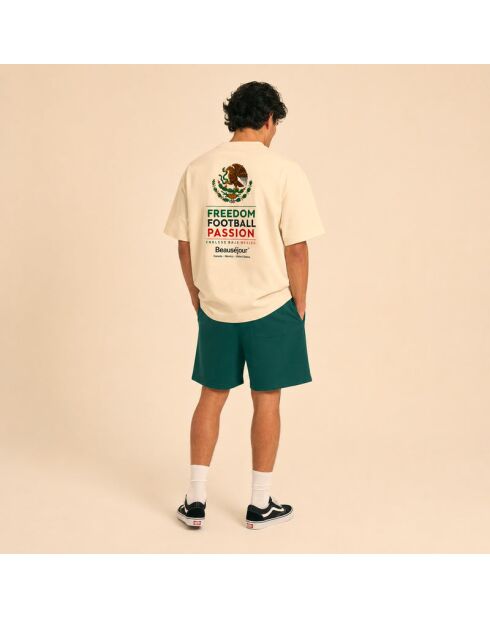 Cremefarbenes T-Shirt aus Baumwolle Mexiko