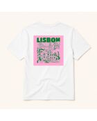 Weißes Baumwoll-T-Shirt Lisbon