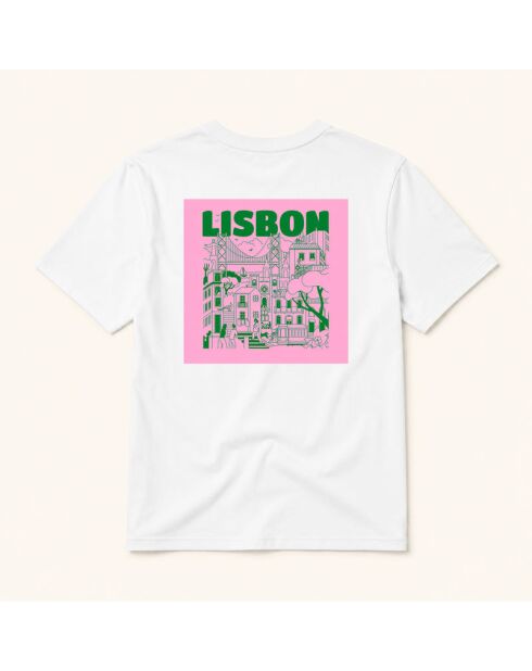 Weißes Baumwoll-T-Shirt Lisbon