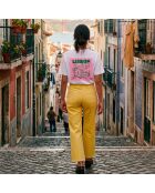 Weißes Baumwoll-T-Shirt Lisbon
