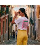 Weißes Baumwoll-T-Shirt Lisbon