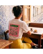 Weißes Baumwoll-T-Shirt Lisbon