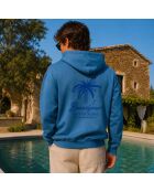 Felpa Blue Beach Club in cotone