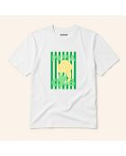 T-shirt bianca Pasta Club in cotone