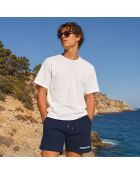 Shorts in cotone blu marino