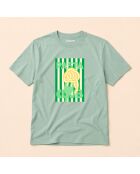 T-shirt Pasta club aloe in cotone