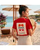 Ibiza So rotes Baumwoll-T-Shirt