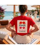 Ibiza So rotes Baumwoll-T-Shirt