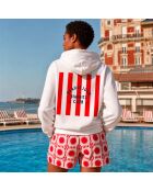 Hoodie en coton Biarritz Club blanc