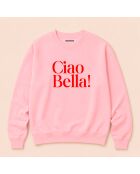Roze katoenen sweatshirt Ciao Bella