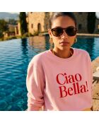 Roze katoenen sweatshirt Ciao Bella