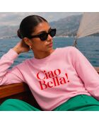Roze katoenen sweatshirt Ciao Bella
