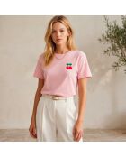 Baumwoll-T-Shirt Ibiza in Rosa
