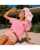Baumwoll-T-Shirt Ibiza in Rosa