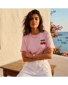 Baumwoll-T-Shirt Ibiza in Rosa