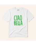 Ciao Bella weißes Baumwoll-T-Shirt
