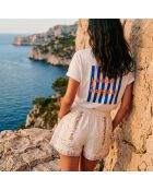T-shirt L'Amour A Marseille in cotone bianco