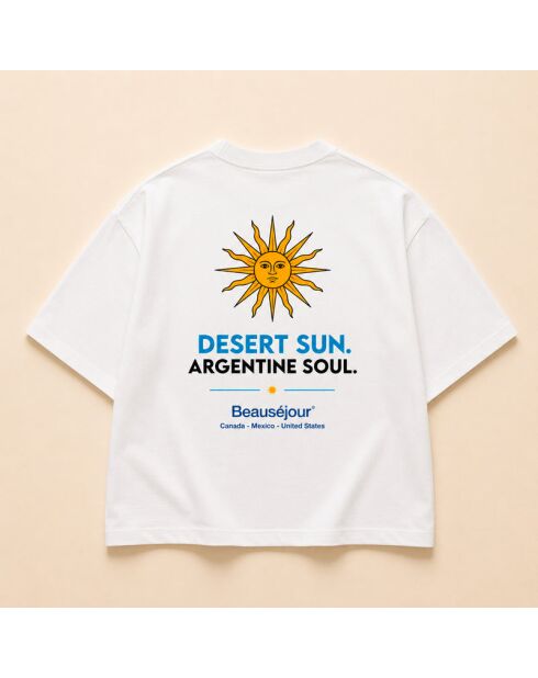 T-shirt Argentina bianca in cotone