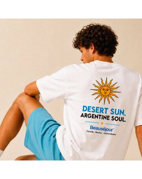 T-shirt Argentina bianca in cotone