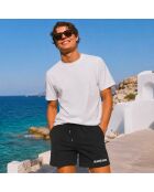 Short en coton noir