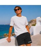 Short en coton noir