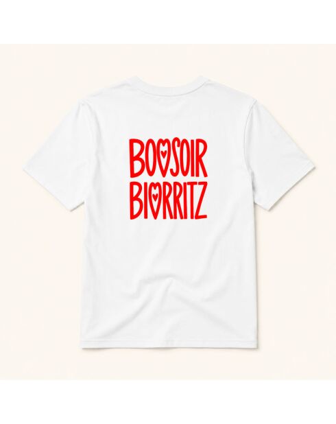 Bonsoir Biarritz T-shirt van wit katoen