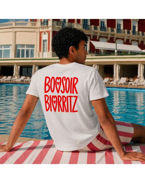 Bonsoir Biarritz T-shirt van wit katoen