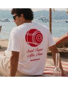 T-shirt bianca in cotone Pétanque