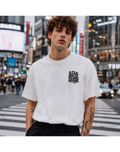 Boxy Tokyo T-shirt van wit katoen