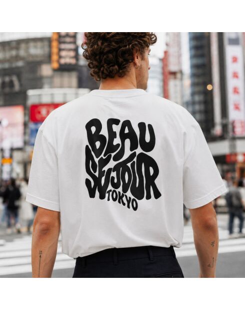 Boxy Tokyo T-shirt van wit katoen