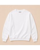 Witte katoenen sweater met Eiffeltoren
