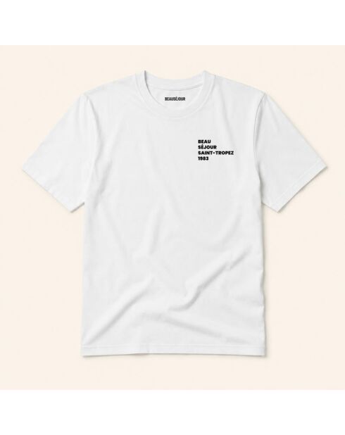 Weißes Baumwoll-T-Shirt Beau Saint Tropez