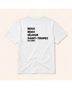 Weißes Baumwoll-T-Shirt Beau Saint Tropez