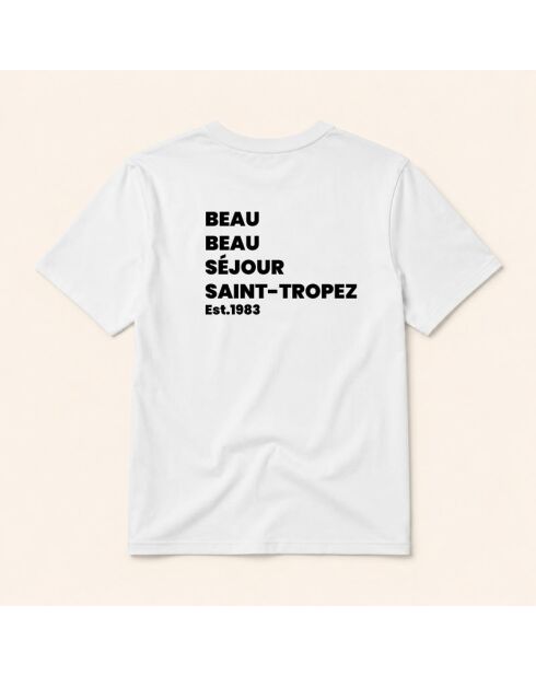 Weißes Baumwoll-T-Shirt Beau Saint Tropez