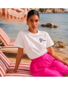 Weißes Baumwoll-T-Shirt Beau Saint Tropez