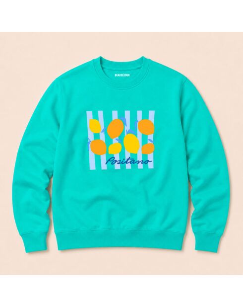 Sudadera de algodón Mint Positano