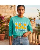 Sudadera de algodón Mint Positano